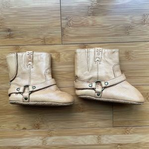 Tan FRYE infant soft bottom boot size 3